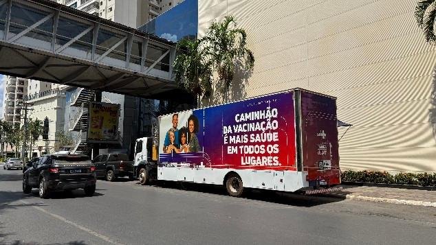 Foto carreta - Jeziel Monteiro -Prefeitura de Cuiabá