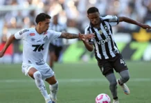 Botafogo fica duas vezes à frente, mas cede empate ao Santos no Rio