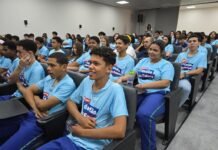 Alunos do programa Estudante- Cidadão do Futuro participam de palestra sobre cidadania fiscal e oficina de produção de vídeos