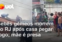 Veja Vídeo – Vizinhos tentam salvar bebês de 1 ano que morreram em incêndio no Rio; mãe é presa