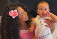 Lorena Maria registra primeiros passos do filho, Rás, e se emociona: ‘Muita emoção’