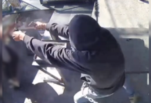 Veja Vídeo – Homem atira com duas armas contra ex-mulher dentro de pastelaria onde ela trabalha; veja