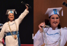 Universitária faz história ao se formar com beca branca em MT