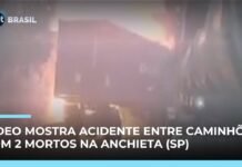 Veja Vídeo mostra acidente com 4 caminhões na rodovia Anchieta; 2 motoristas morreram