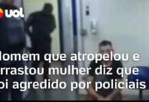 Veja Vídeo – Homem que atropelou e arrastou mulher em SP diz ter sido agredido por policiais em abordagem