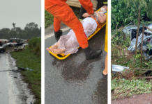 Batida entre 4 veículos deixa um morto e 3 feridos em BR