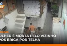 Veja Vídeo – Mulher é morta a facadas pelo vizinho após discussão por telha em SP; veja