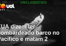 Veja Vídeo – EUA dizem ter bombardeado embarcação no Pacífico Oriental e matam 2