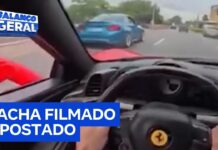 Veja Vídeo – Velozes e perigosos: Motoristas filmam racha em avenida e debocham das leis de trânsito