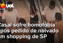 Veja Vídeo – Casal sofre homofobia após pedido de noivado em shopping de SP