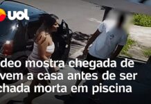 Veja Vídeo mostra chegada de jovem a casa antes de ser achada morta em piscina em Lins; veja