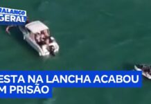 Veja Vídeo – Traficante é surpreendido em alto-mar durante festa e acaba detido