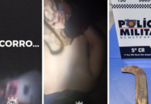 Vídeo registra pedido de socorro durante tentativa de feminicídio