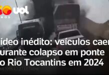 Veja vídeos inéditos revelam veículos sendo arremessados em queda da ponte JK