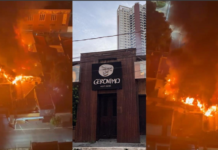 Vídeo – Incêndio destrói parte do Geronimo; fogo é visto de longe