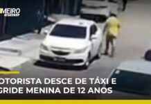 Veja Vídeo – Taxista agride estudante de 12 anos com soco em plena rua e foge em Manaus