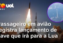 Veja Vídeo – Missão Artemis 2: passageiro em avião registra lançamento de nave que irá para a Lua
