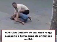 Veja Vídeo – Lutador de jiu-jitsu reage a assalto e desarma criminoso no Rio de Janeiro