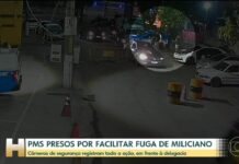 Veja Vídeo – PMs são presos por facilitar fuga de miliciano; câmeras registraram toda a ação