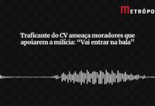 Veja Vídeo – Traficante do CV ameaça moradores que apoiarem a milícia: “Vai entrar na bala”