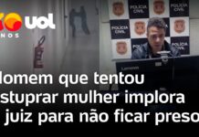 Veja Vídeo – Homem que invadiu prédio e tentou estuprar nutricionista implora a juiz para não ficar preso