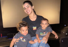 Ary Mirelle leva filhos ao cinema pela primeira vez para assistir Toy Story 5
