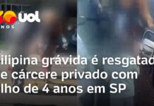 Veja Vídeo – Filipina grávida é resgatada de cárcere privado com filho de 4 anos em SP
