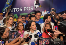 Ao lado de Fagundes e Jayme, Janaina oficializa candidatura e minimiza atrito com ‘rebeldes’ do PL