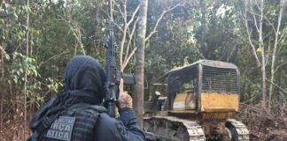 PM mira garimpo clandestino e recolhe maquinários no interior