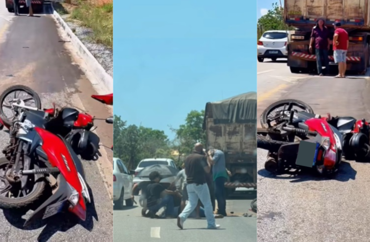 Motociclista morre ao bater na traseira de carreta em serra